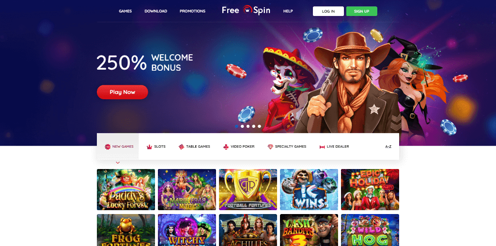 Free spin casino review