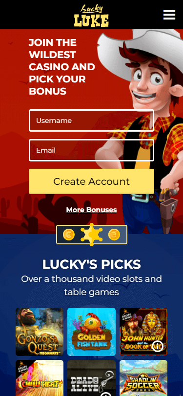 Lucky Luke Casino Bonus