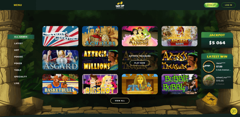 two up casino review