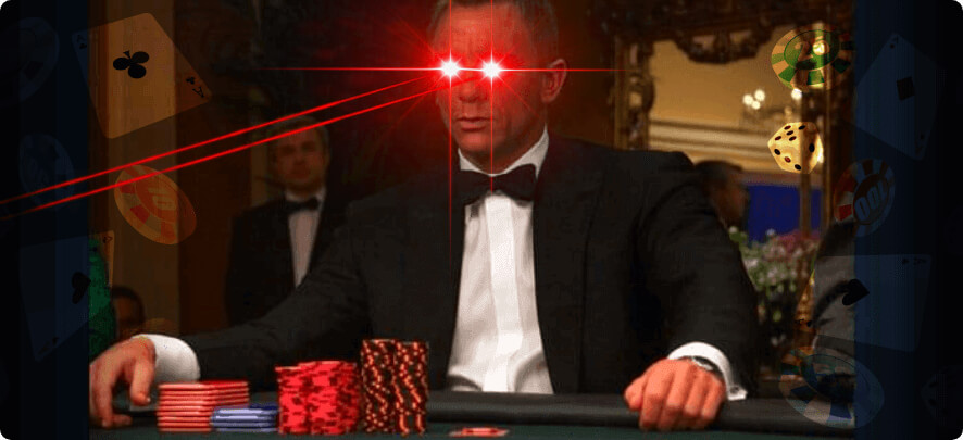 what casino games does james bond play