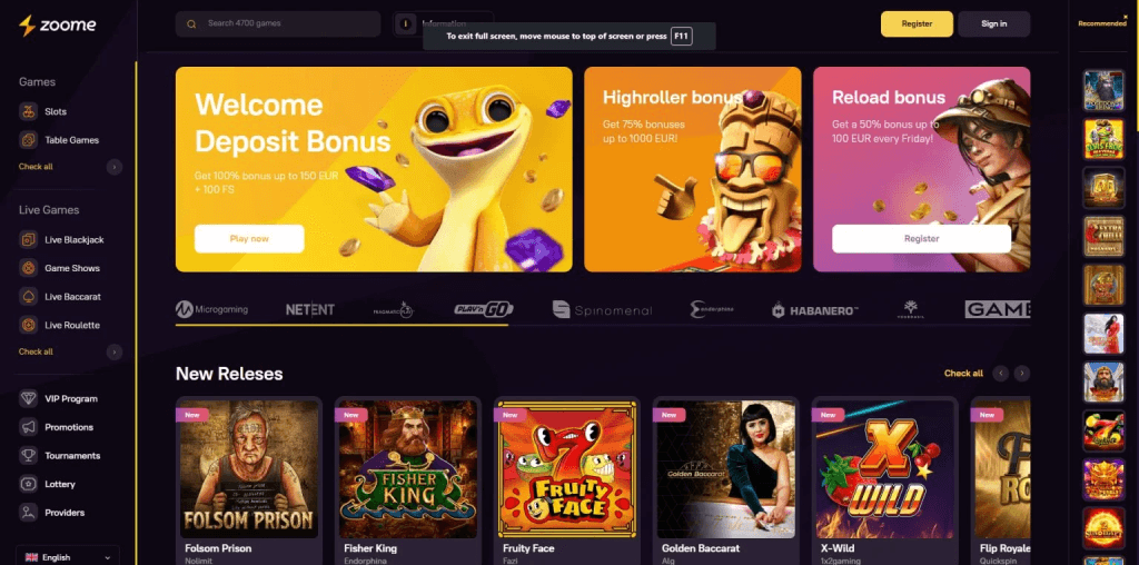 zoome casino review